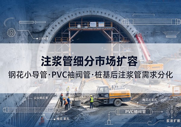 神池注浆管细分市场扩容，隧道钢花小导管、PVC 袖阀管、桩基后注浆管需求分化